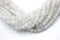 White Jade Gemstone Beads, 6mm, Round